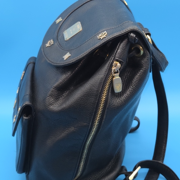 MCM Black Leather Backpack - Project Bag - Picture 2 of 14